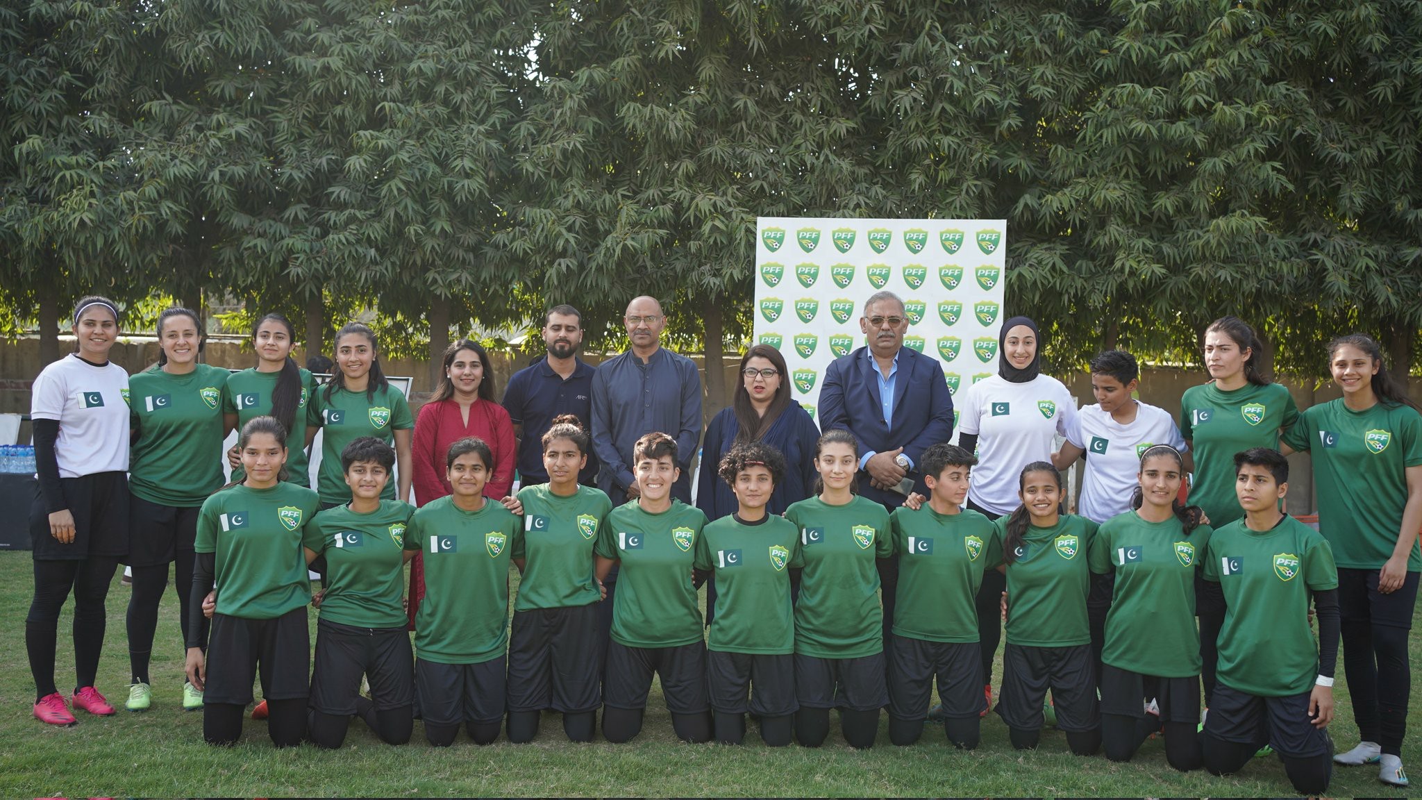 The Special Assistant to the Prime Minister on Youth Affairs, Shaza Fatima Khawaja met with the National Women's Football Team in Lahore.